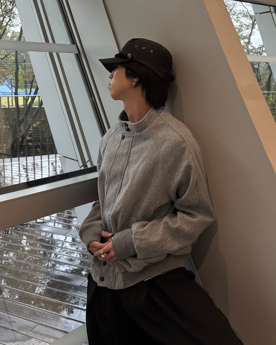 ルーズフィットウールライクコートジャケット GA0127