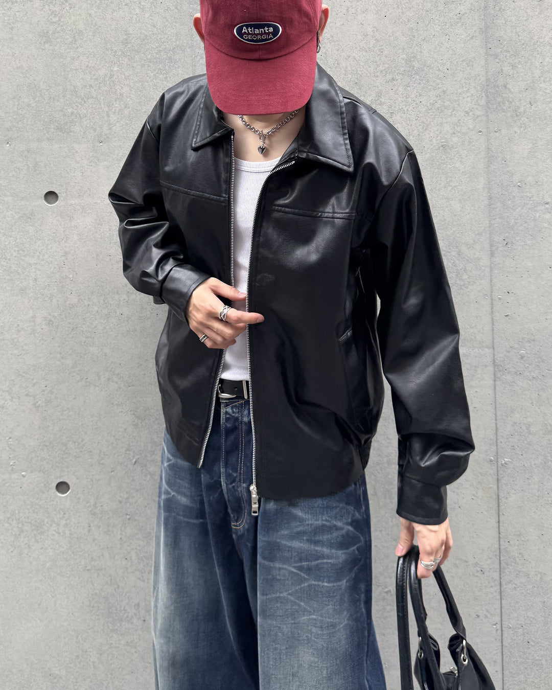 襟付きジップアップジャケット GA0128