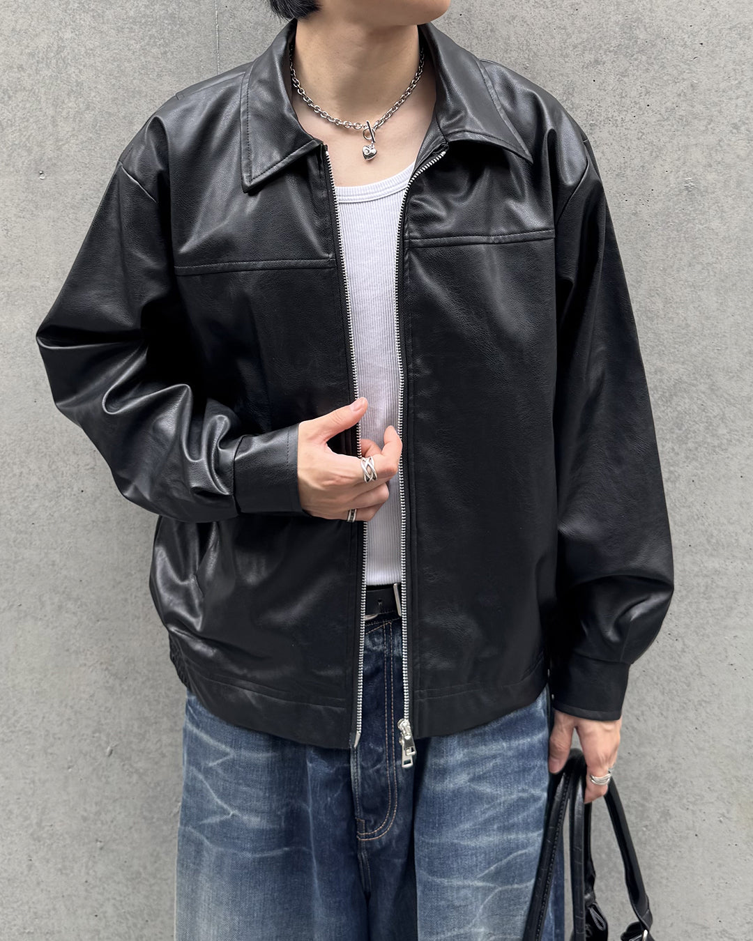 襟付きジップアップジャケット GA0128