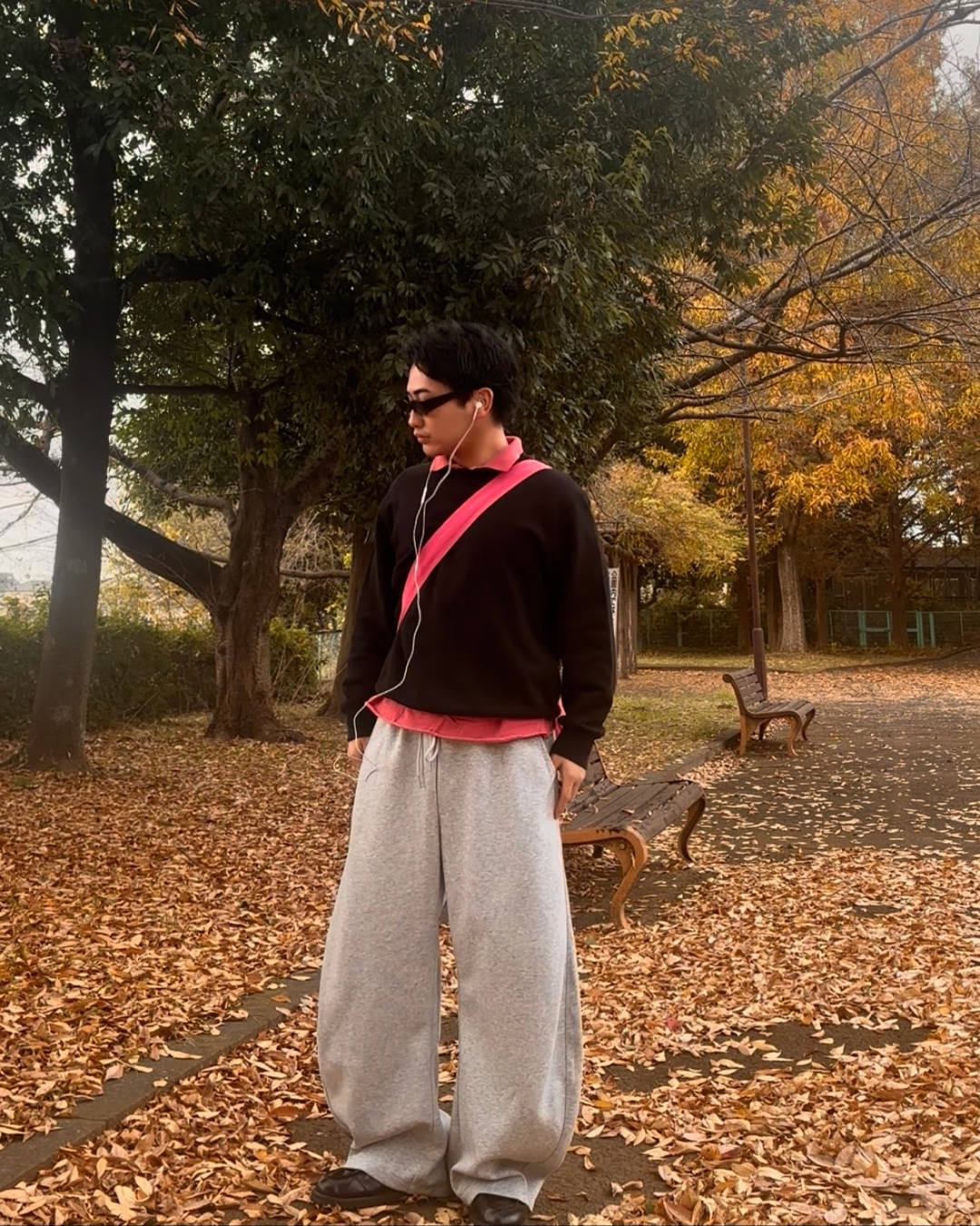 フロントロゴショルダーバッグ GB0012