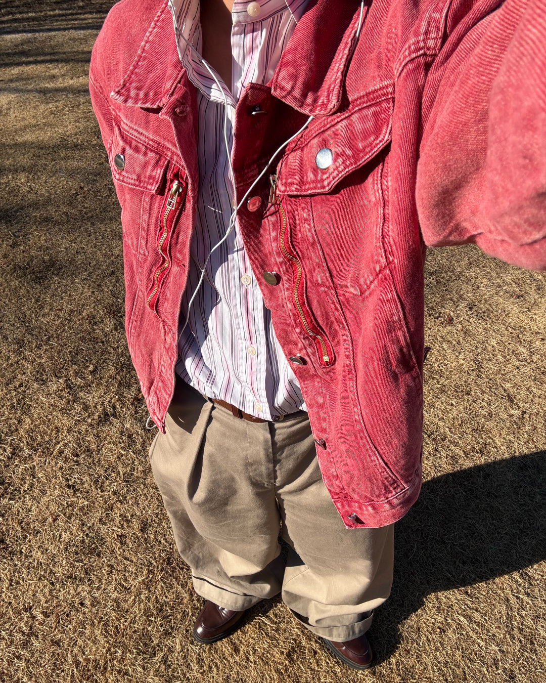 カラーウォッシュドデニムジャケットGB0017