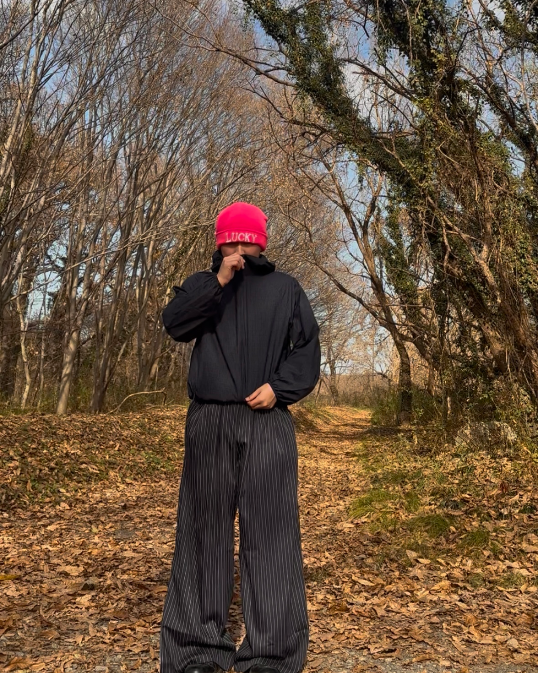 ツータックセミワイドストライプパンツ
GB0020