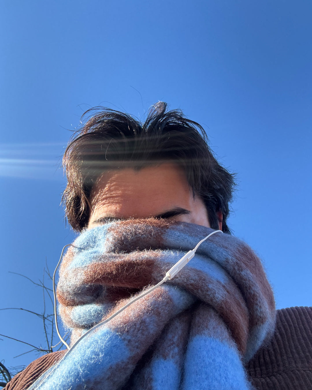 チェックバルキーマフラー GB0029