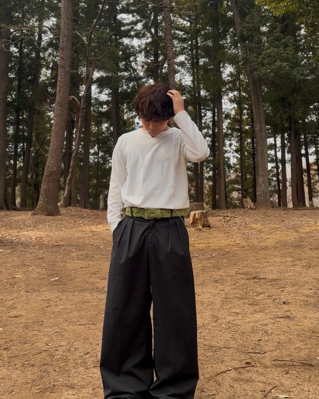 ルーズキーネックカットソー GB0037