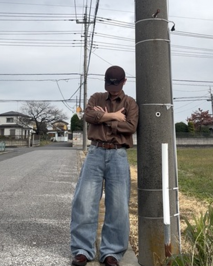 レッグワイドパンツ　GB0049