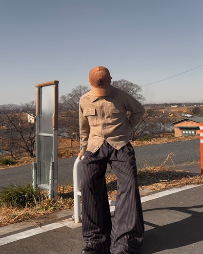 ツータックセミワイドストライプパンツ
GB0020