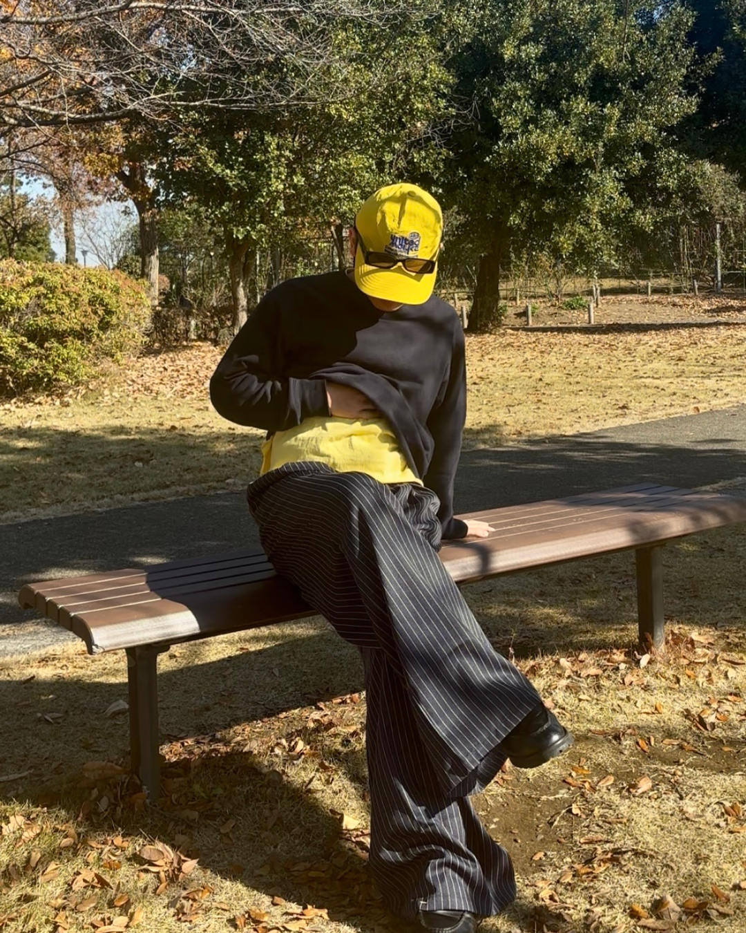 ツータックセミワイドストライプパンツ
GB0020