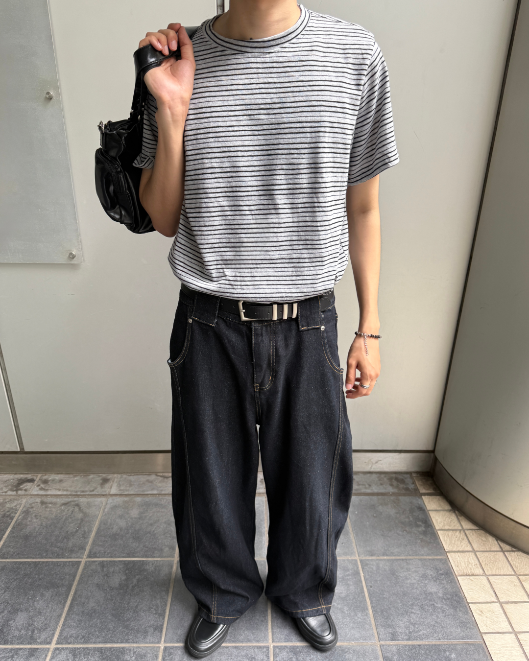 【発売予定】サイドステッチワイドデニムパンツGC0013