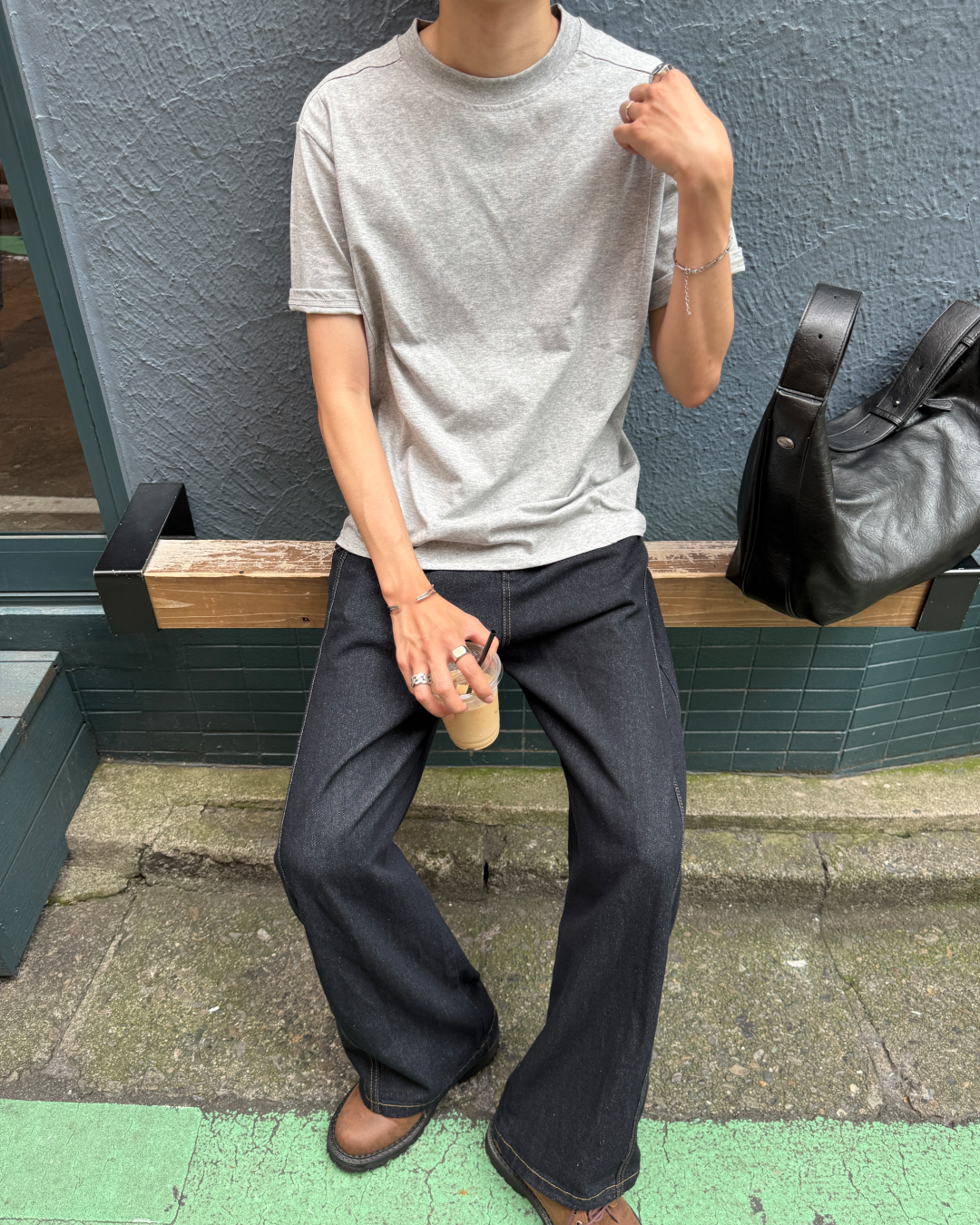 【発売予定】サイドステッチワイドデニムパンツGC0013