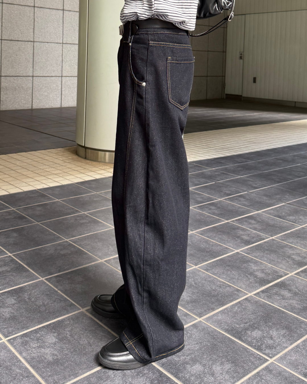 【発売予定】サイドステッチワイドデニムパンツGC0013