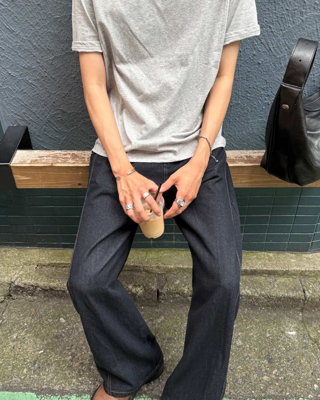 【発売予定】サイドステッチワイドデニムパンツGC0013