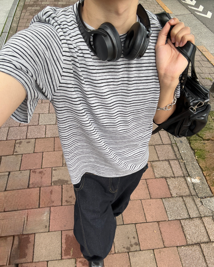 【販売予定】ヴィンテージストライプーTシャツ GC0090