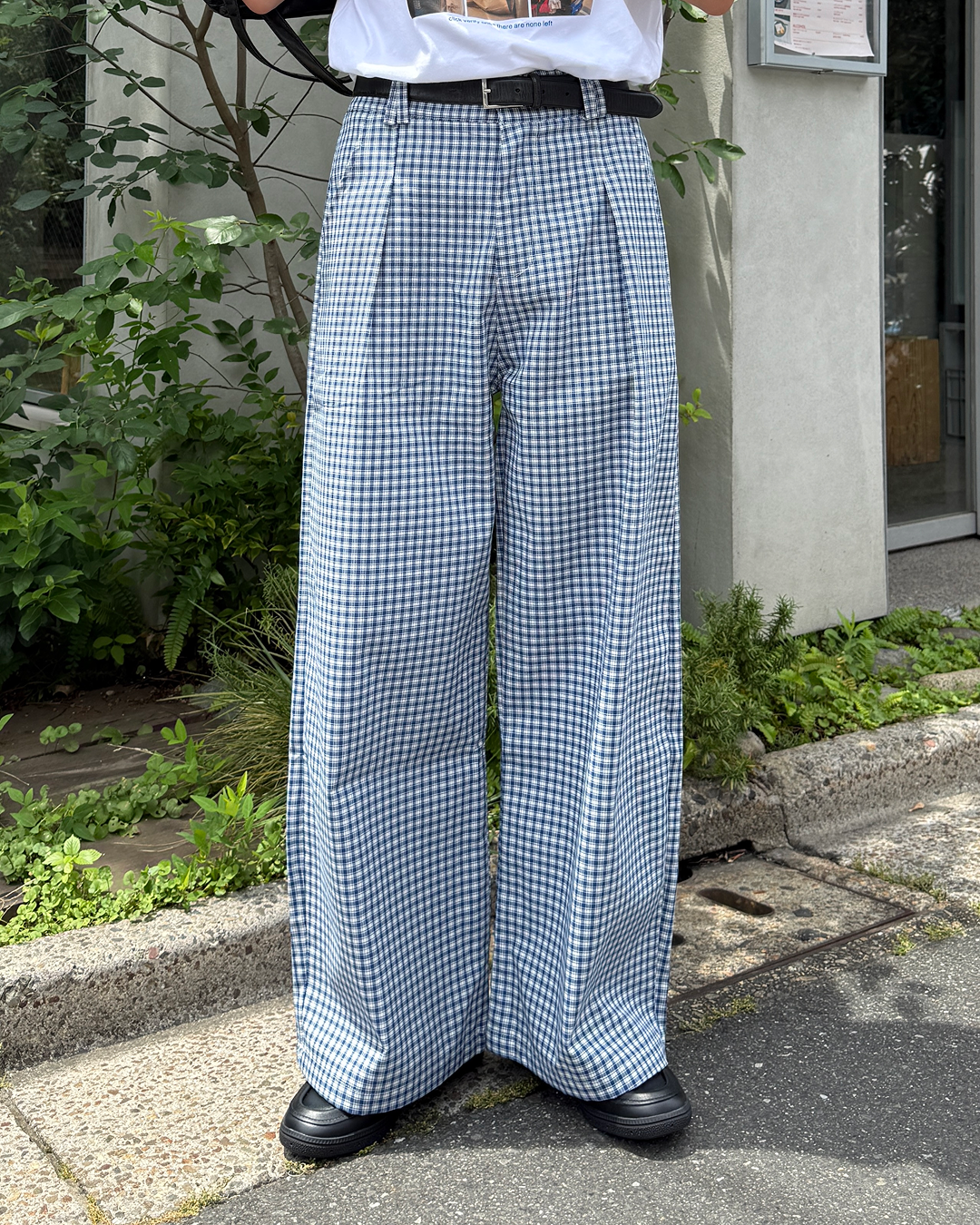 【発売予定】ミニチェックサマーワイドパンツGC0126