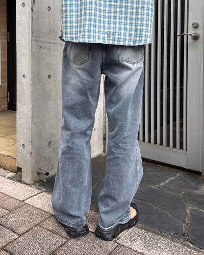 【発売予定】ダメージウォッシュストレートデニムパンツGC0156