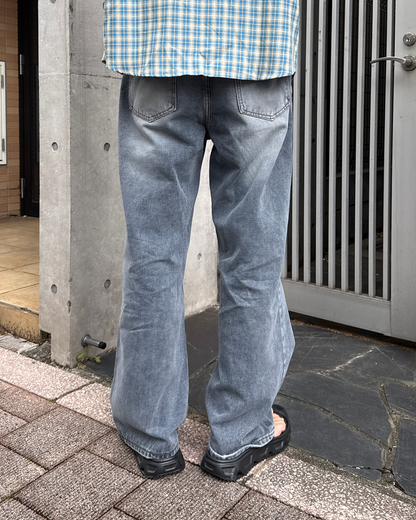 【発売予定】ダメージウォッシュストレートデニムパンツGC0156