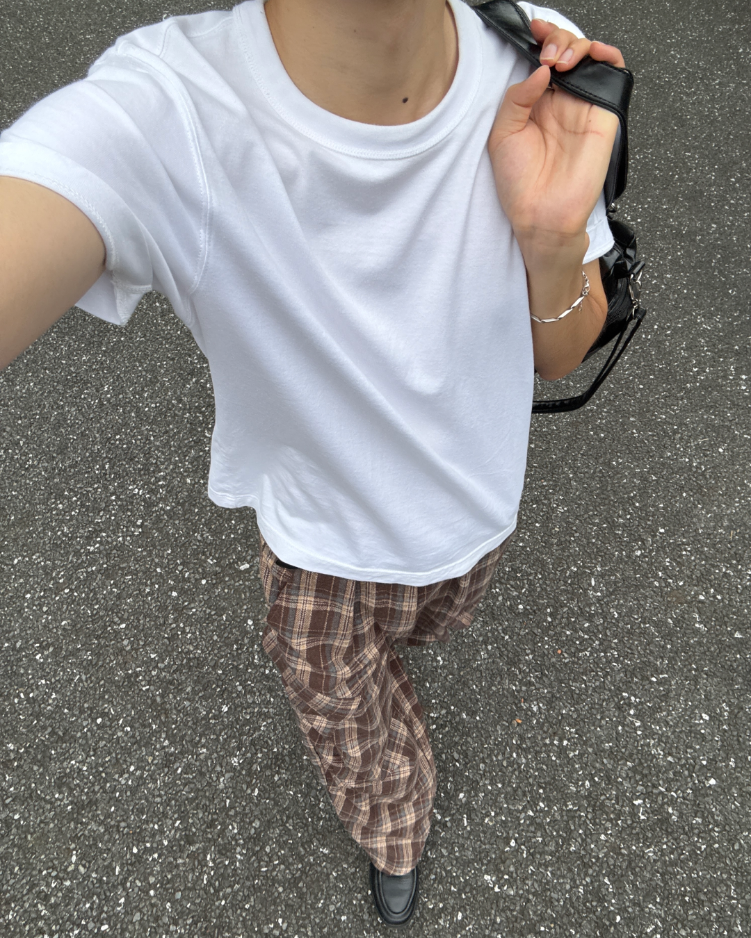 パンクチェックチェーンカーゴパンツ GC0166