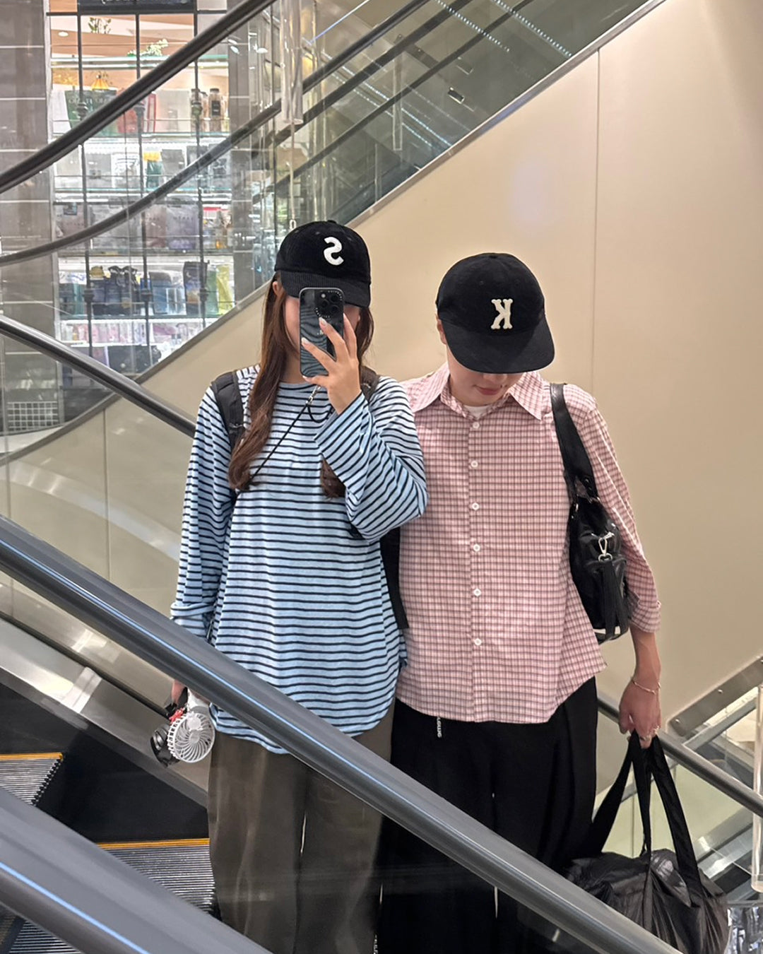 カジュアルチェック柄ロングシャツ GC0197