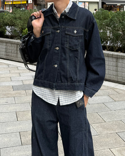 カジュアルチェック柄ロングシャツ GC0197