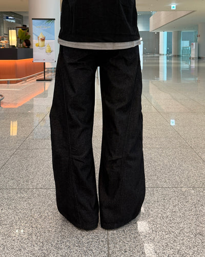 リジットワイドラインデニムパンツ GC0198