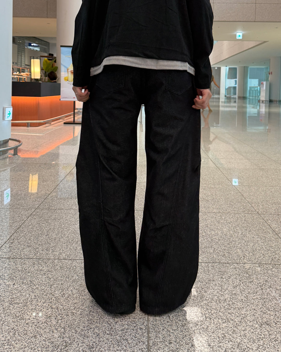 リジットワイドラインデニムパンツ GC0198
