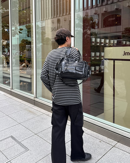 ラウンドネックカジュアルボーダー GC0201