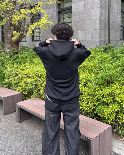 ダメージ加工風ロゴスウェットパーカー GC0250
