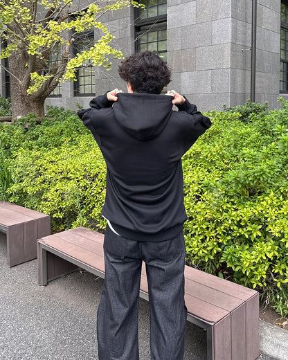 ダメージ加工風ロゴスウェットパーカー GC0250