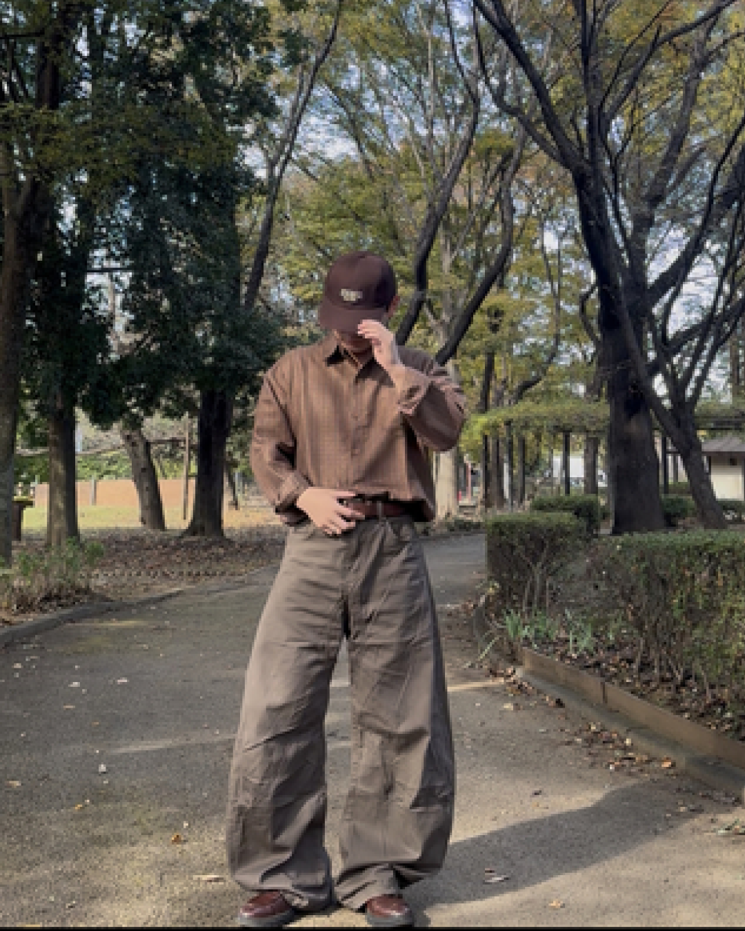 カジュアルチェックシャツ　GB0048