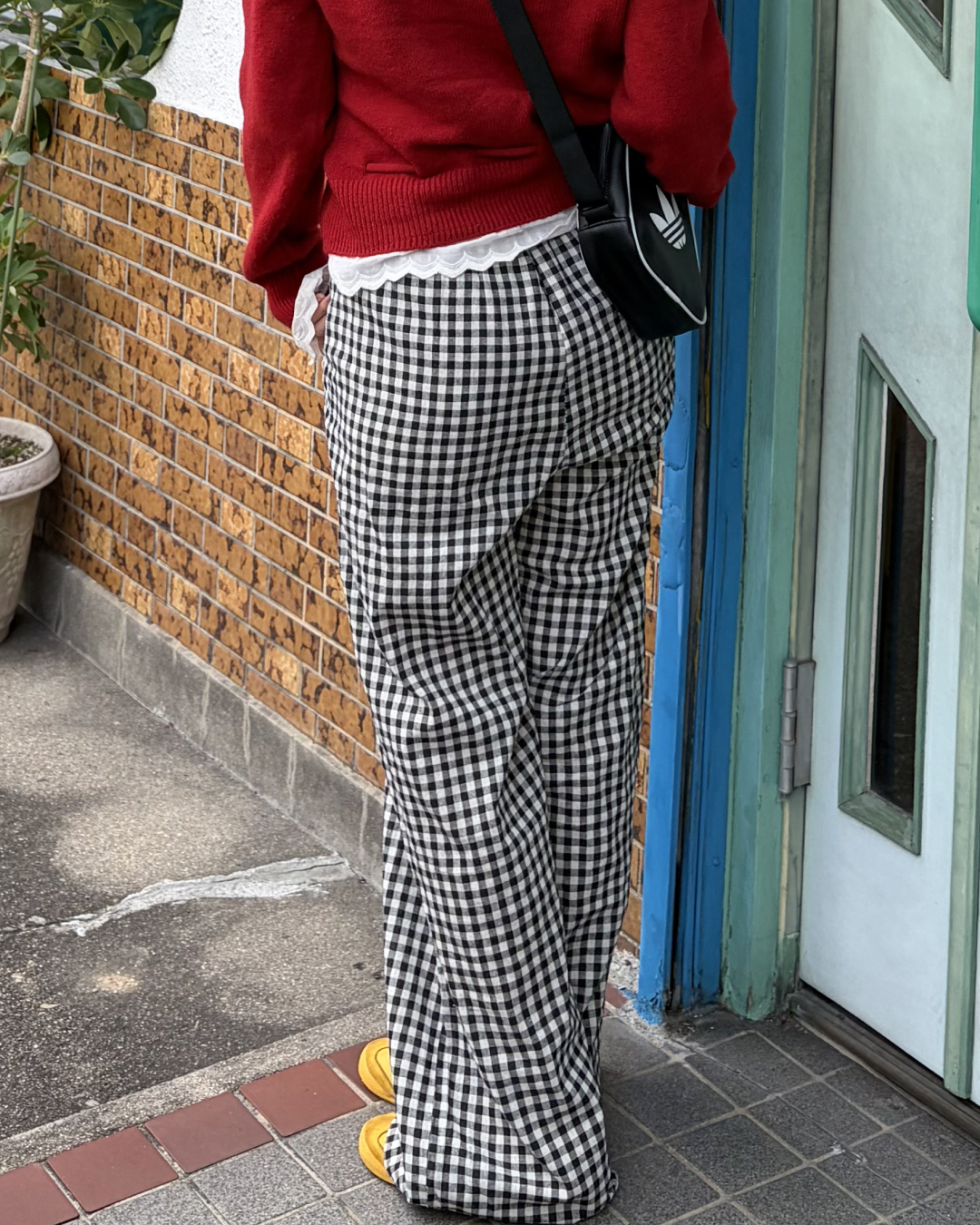 ハートデザインチェックパンツ GG0020