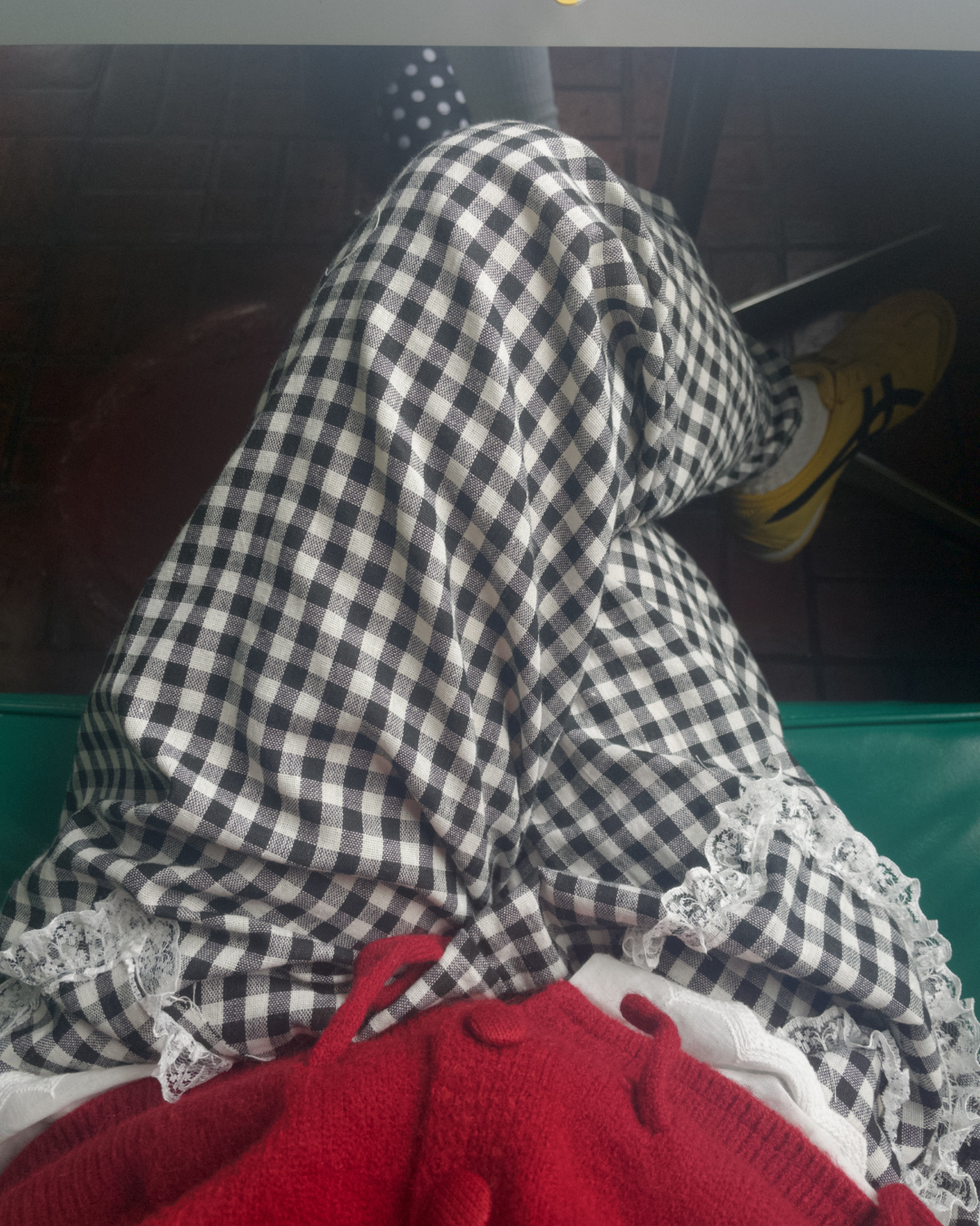 ハートデザインチェックパンツ GG0020