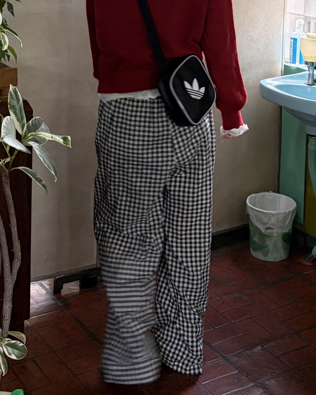 ハートデザインチェックパンツ GG0020