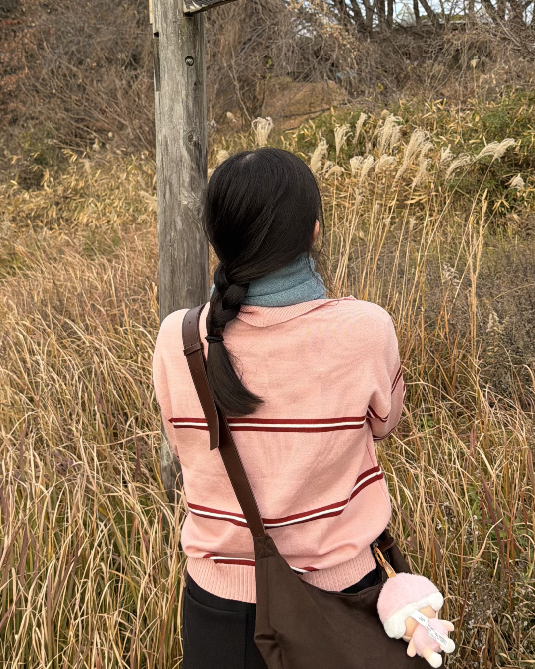 ストライプハーフジップニット GG0076