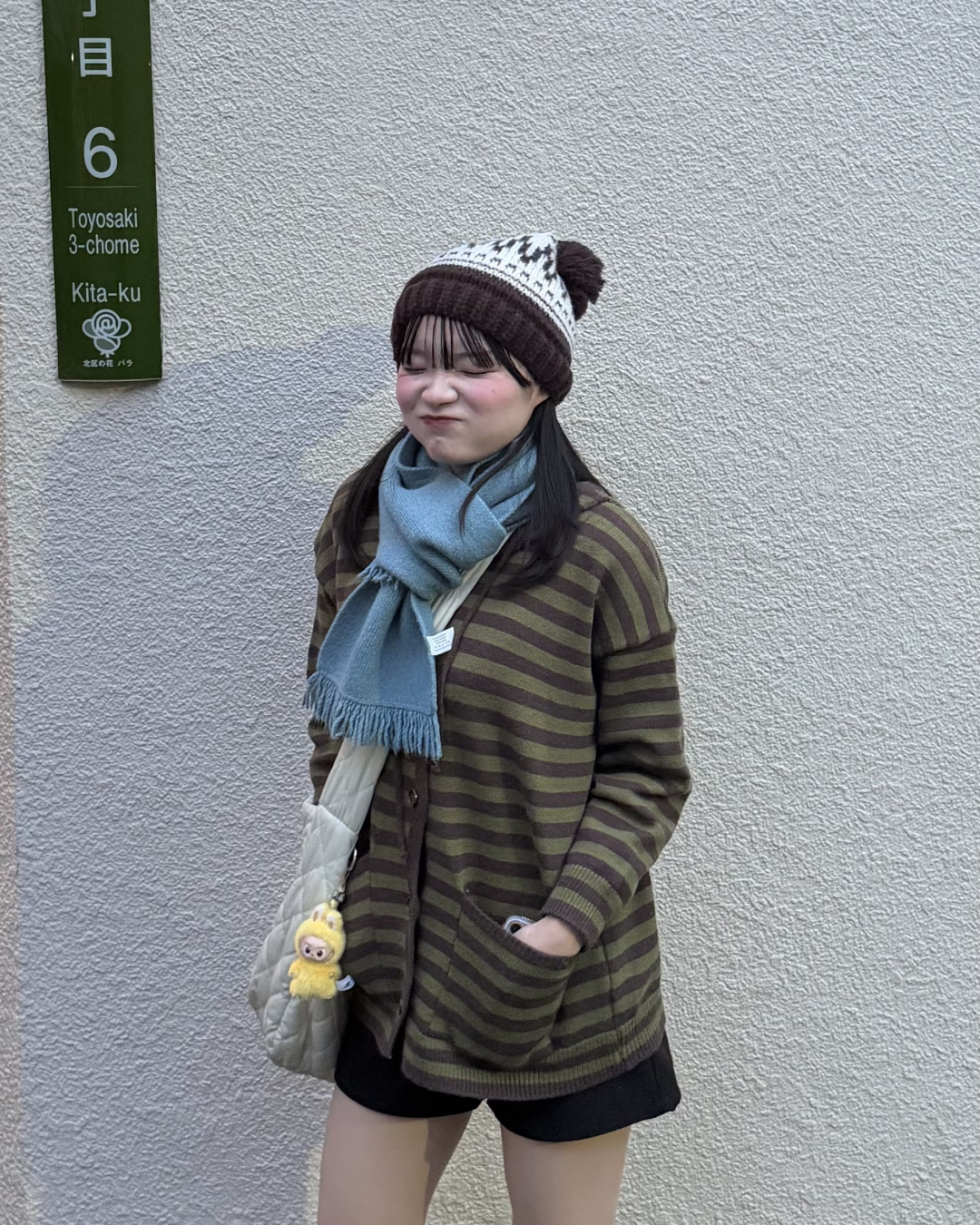 フード付きボーダーニット GG0077