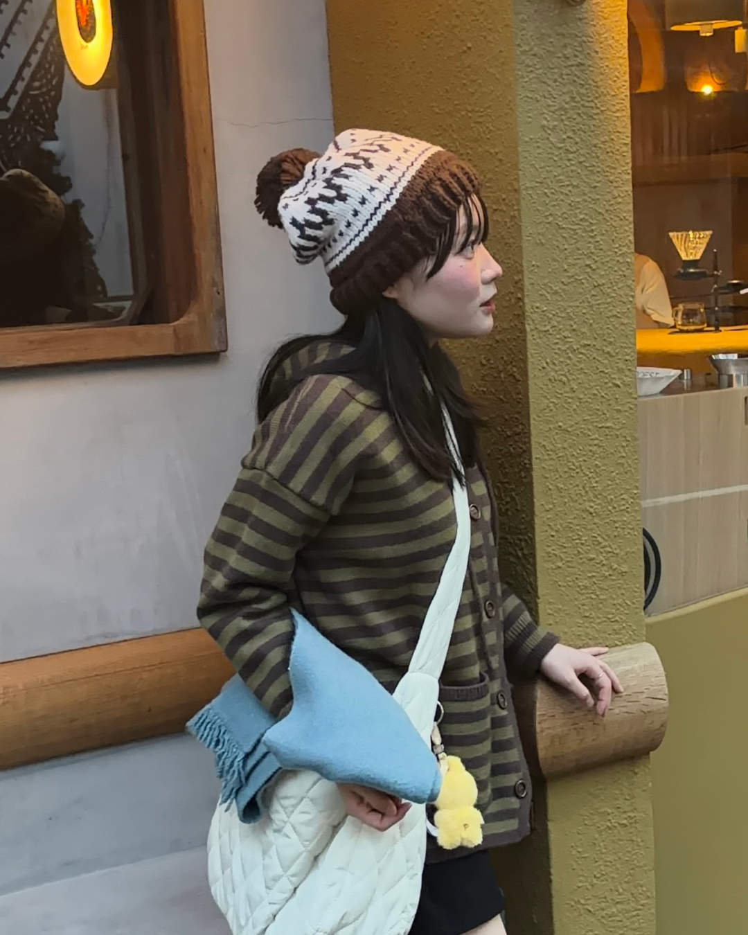 フード付きボーダーニット GG0077