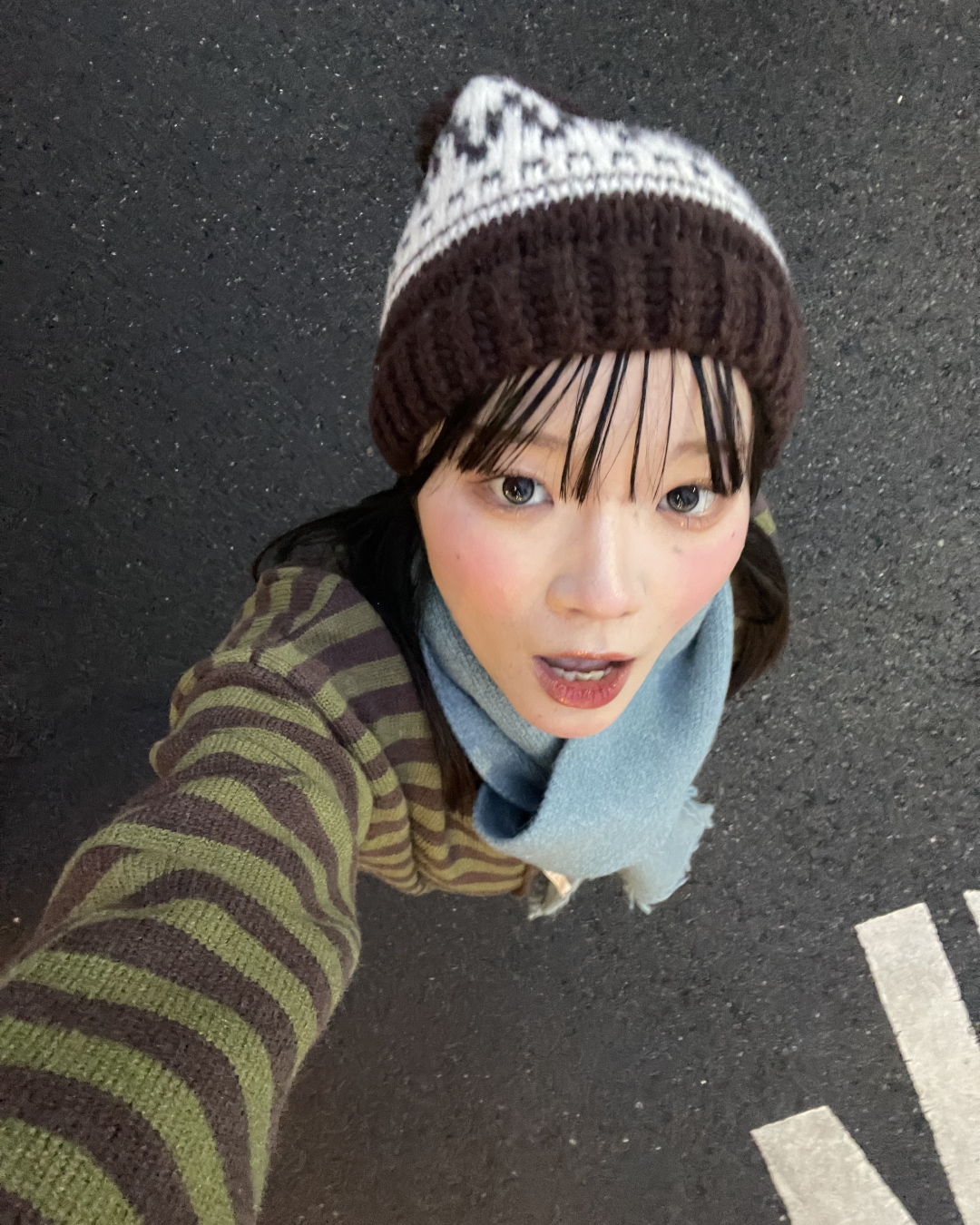 フード付きボーダーニット GG0077