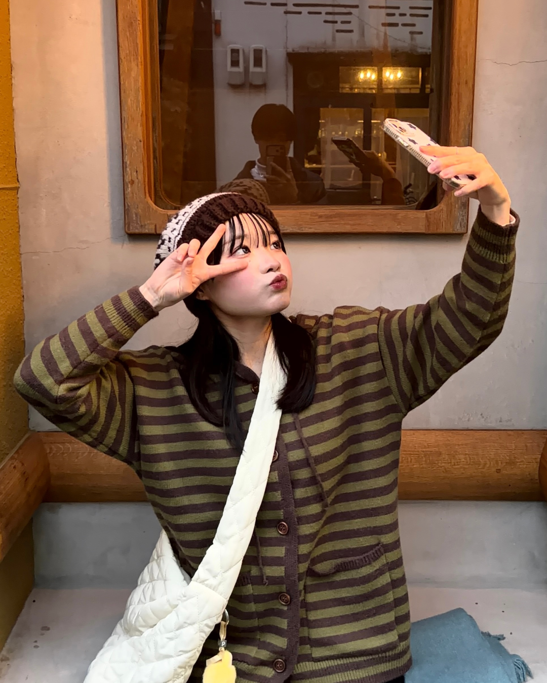 フード付きボーダーニット GG0077