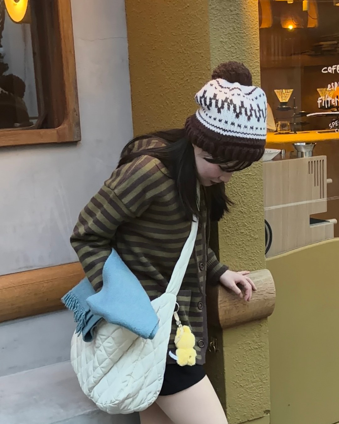 フード付きボーダーニット GG0077