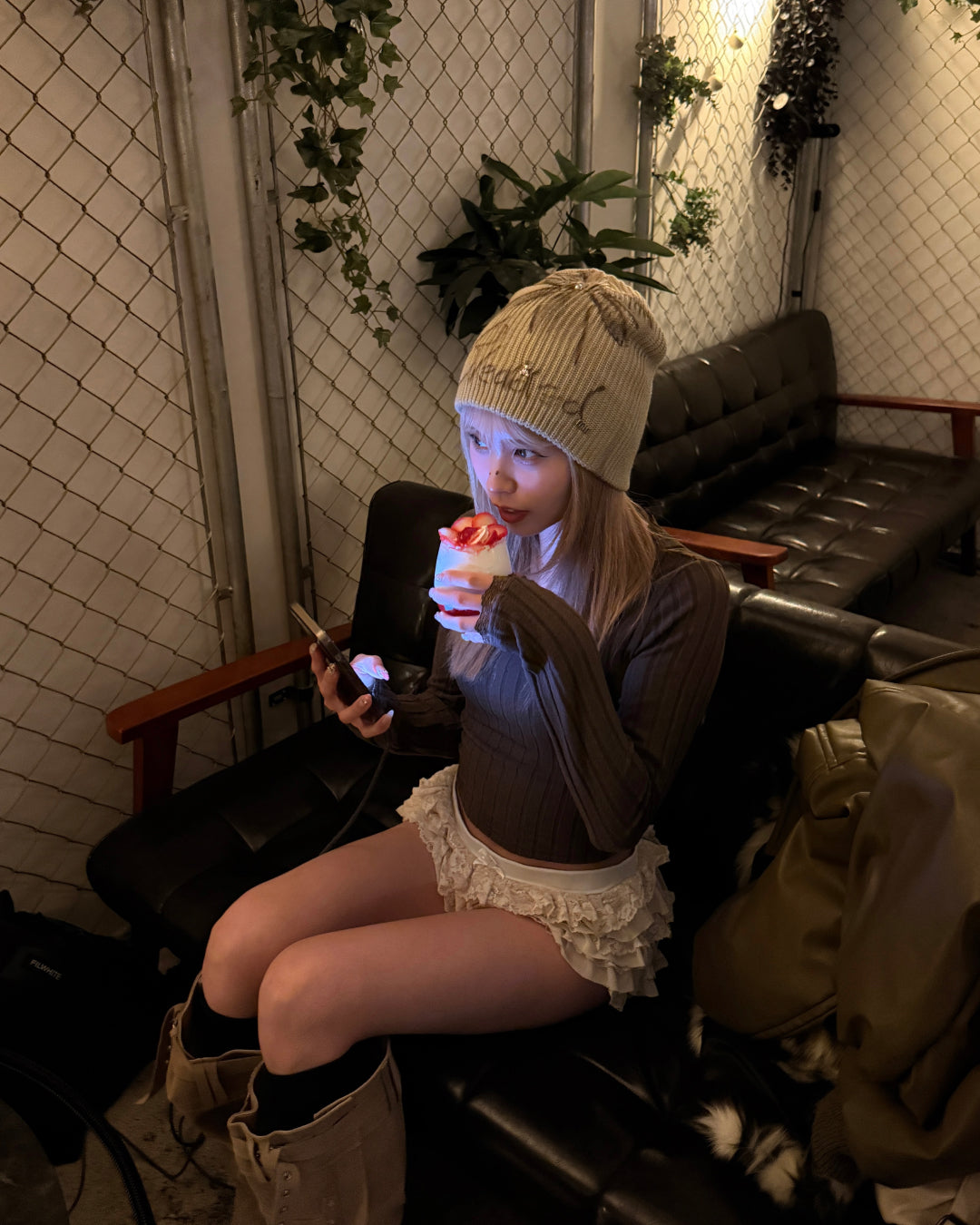 スプレーデザインニット帽
GM0129