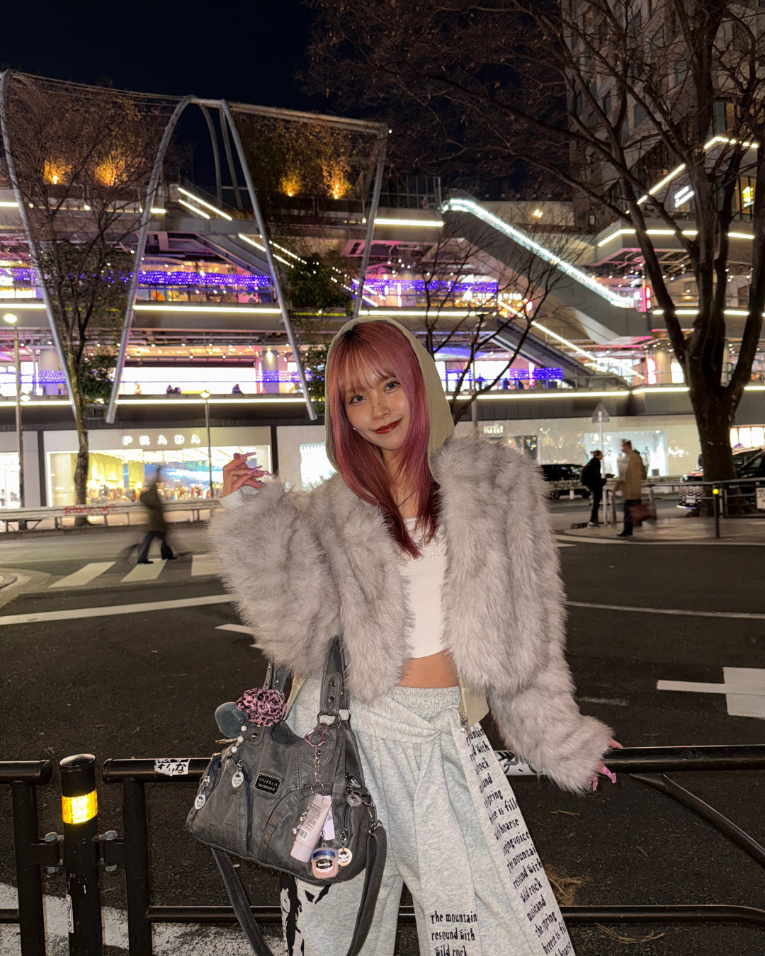 ウエストリボンデザインプリントスウェットパンツ
GM0143