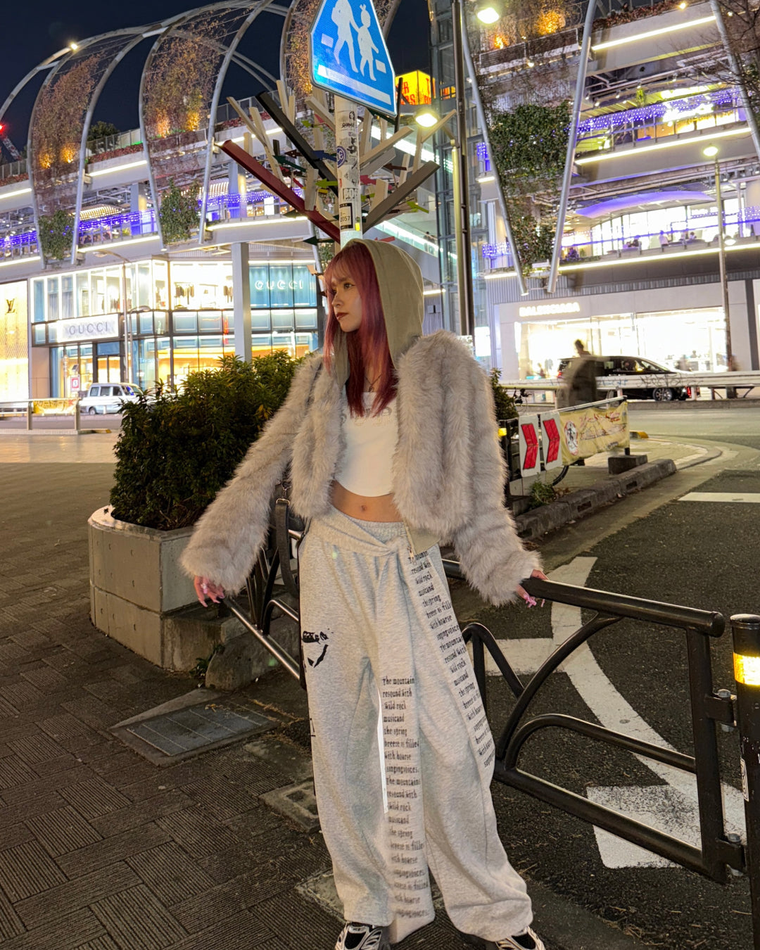 ウエストリボンデザインプリントスウェットパンツ
GM0143