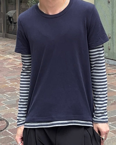 フェイクレイヤードルーズロンT GN0014