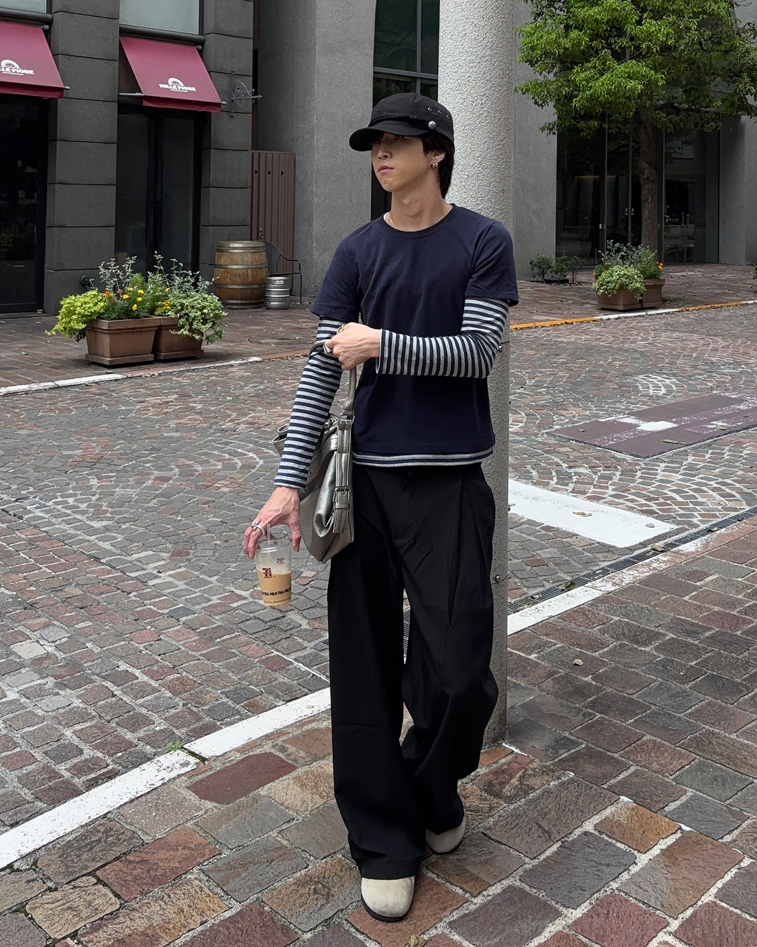 フェイクレイヤードルーズロンT GN0014