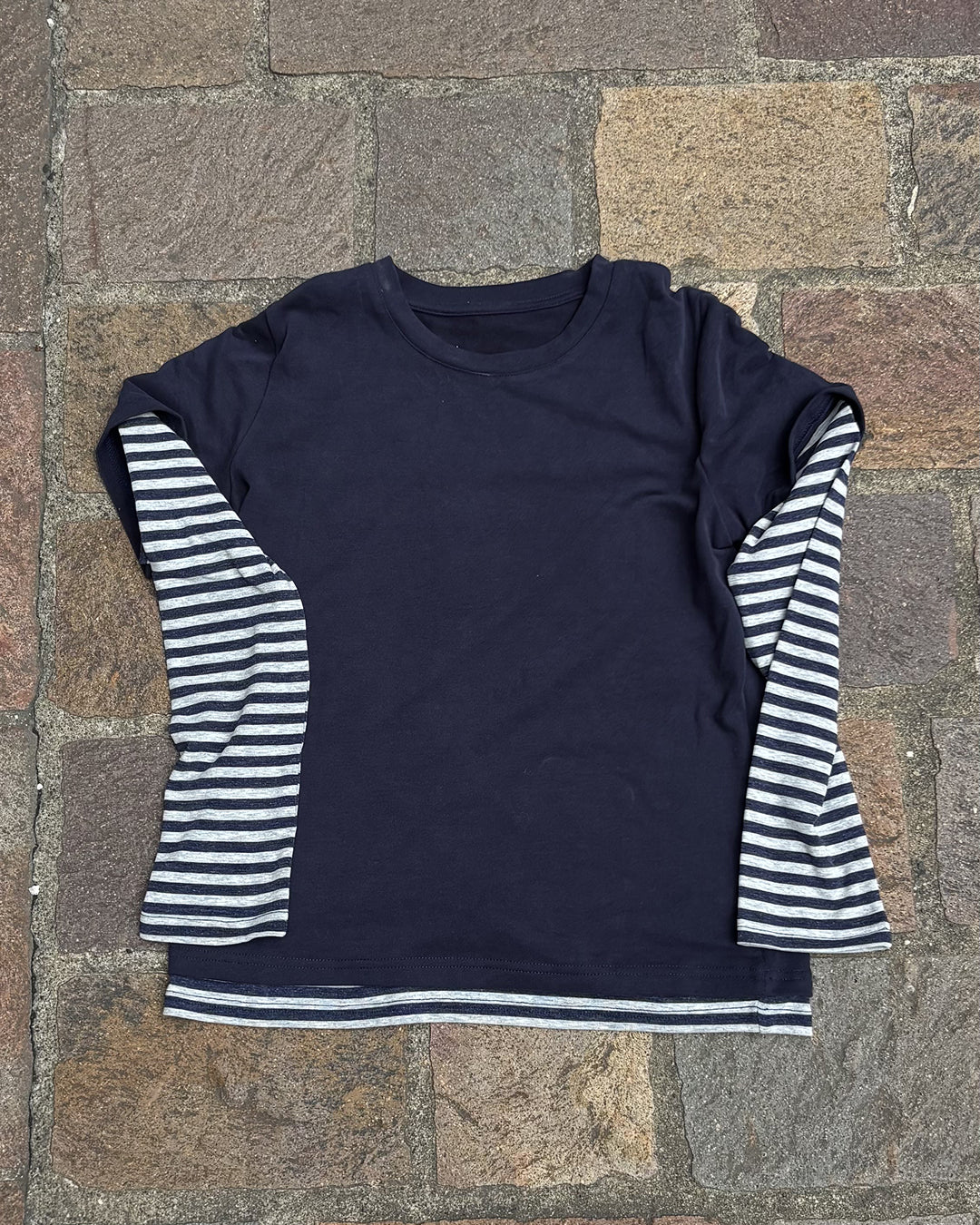 フェイクレイヤードルーズロンT GN0014