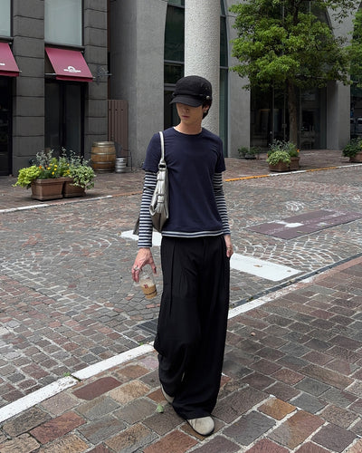 フェイクレイヤードルーズロンT GN0014