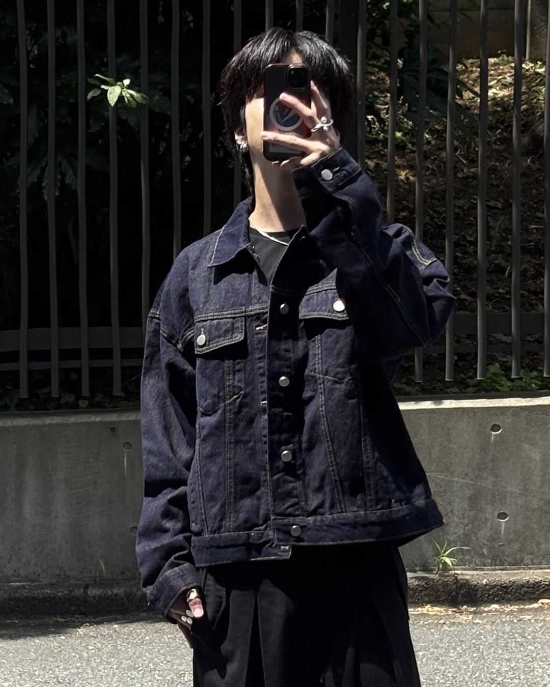 ルーズシルエットベーシックデニムジャケット GN0016