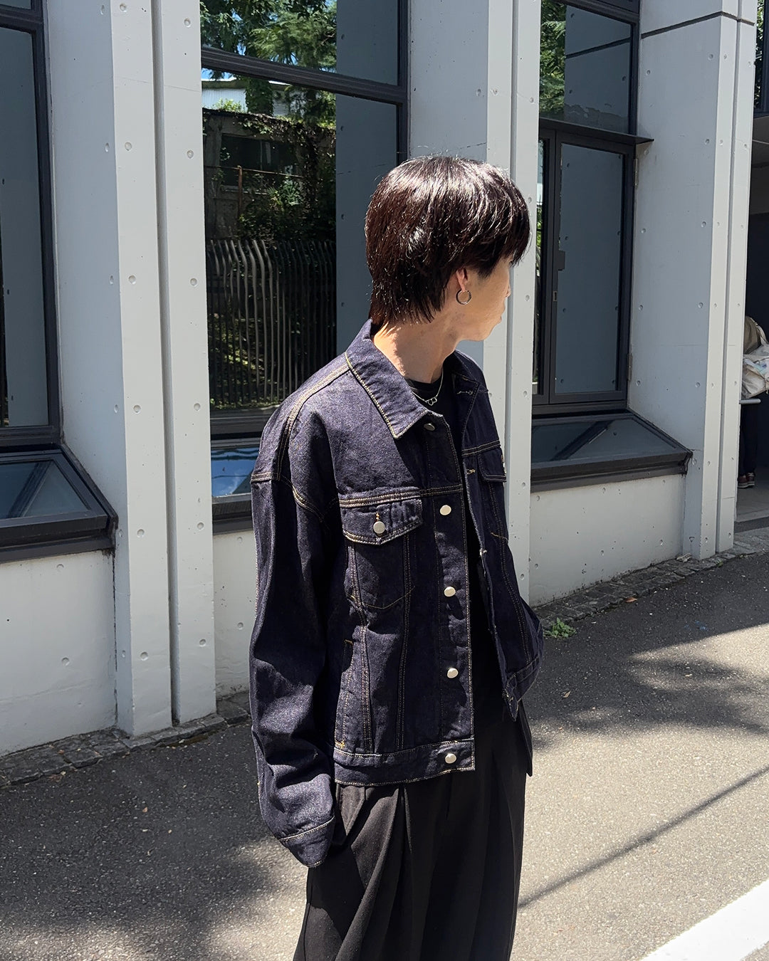 ルーズシルエットベーシックデニムジャケット GN0016