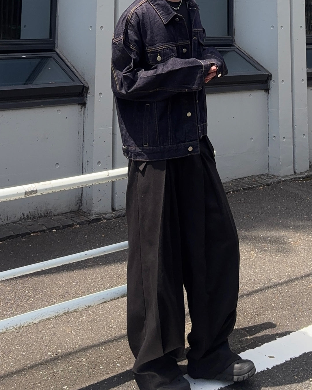 ルーズシルエットベーシックデニムジャケット GN0016