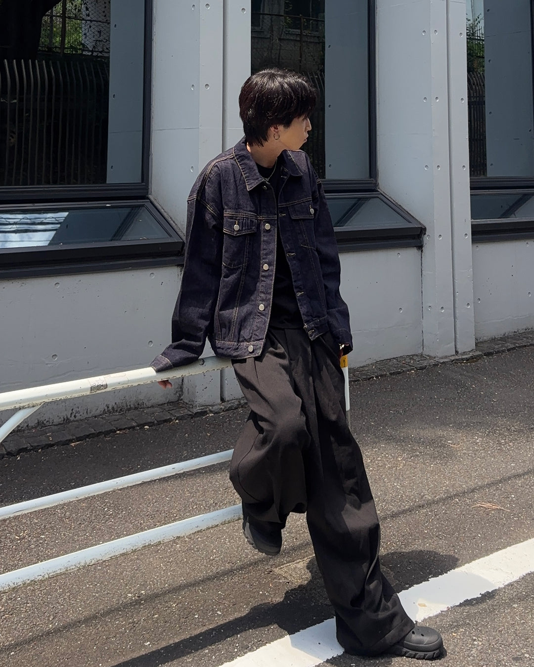 ルーズシルエットベーシックデニムジャケット GN0016