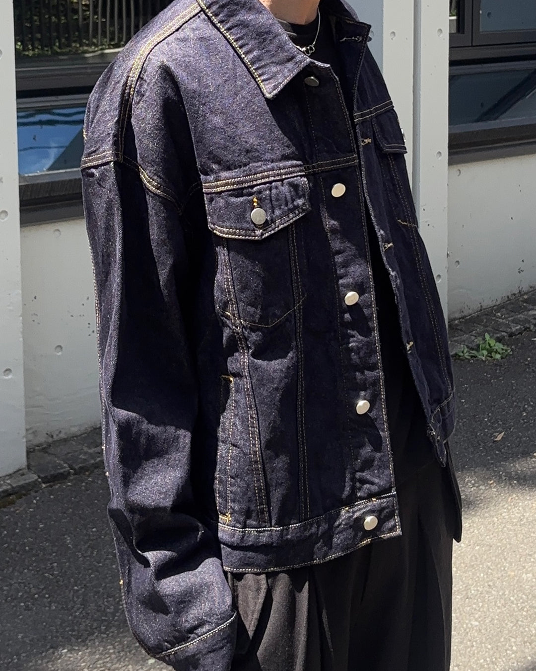 ルーズシルエットベーシックデニムジャケット GN0016