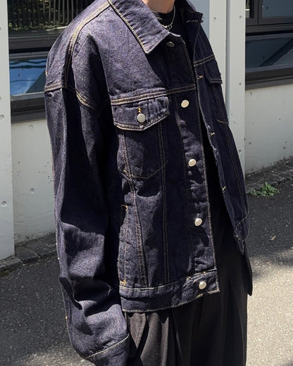 ルーズシルエットベーシックデニムジャケット GN0016